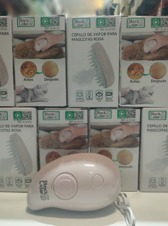 Cepillo vaporizador para mascota 3 en 1