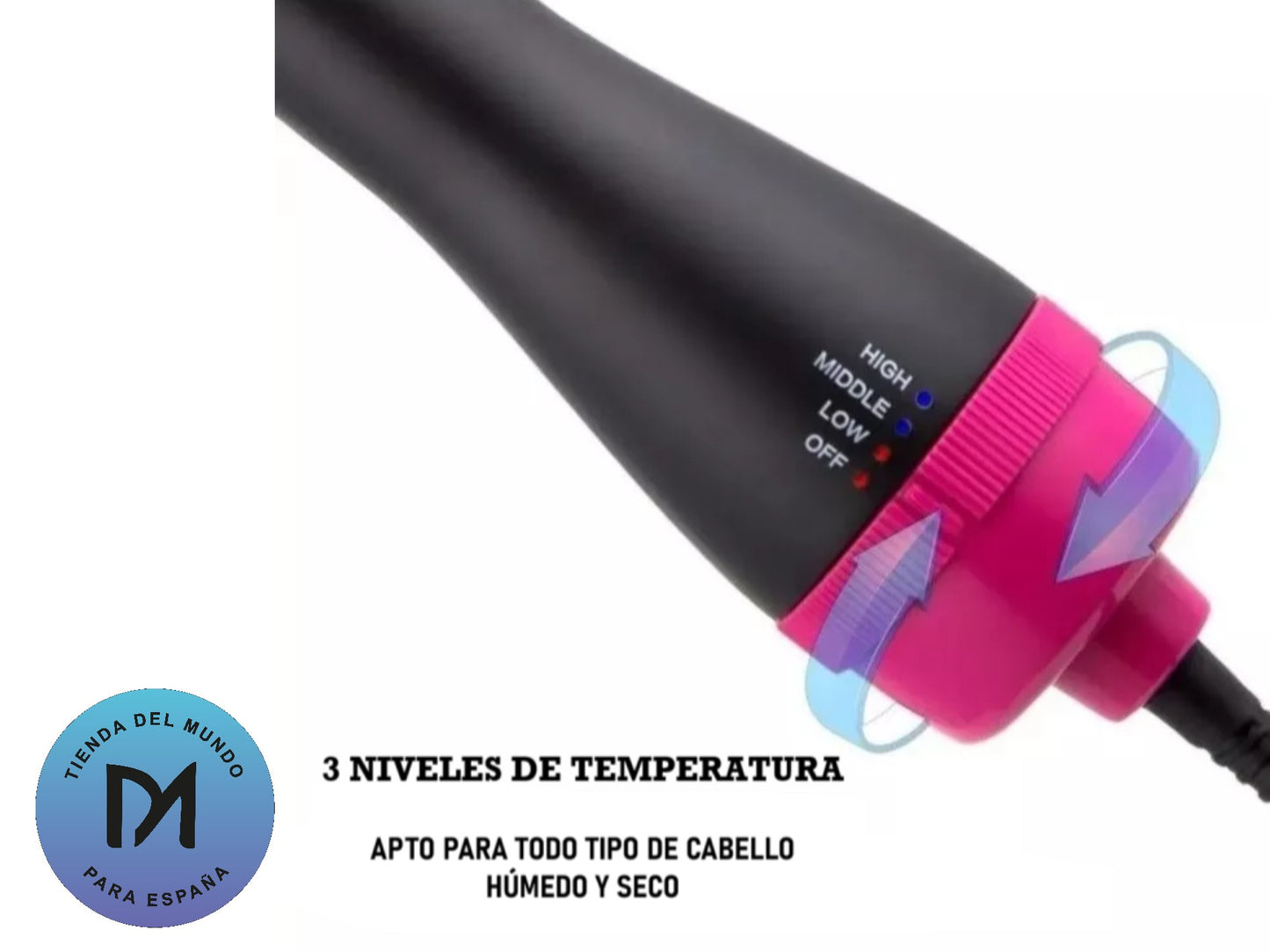 Cepillo Alisador 3 en 1