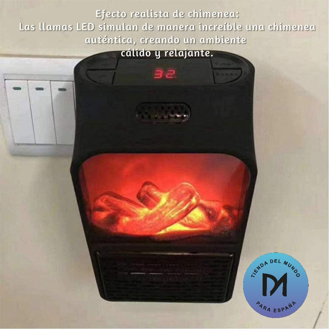 Calefactor chimenea con mando 1000 Watts