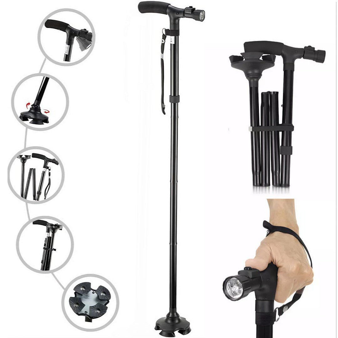 Bastón Plegable con luz LED
