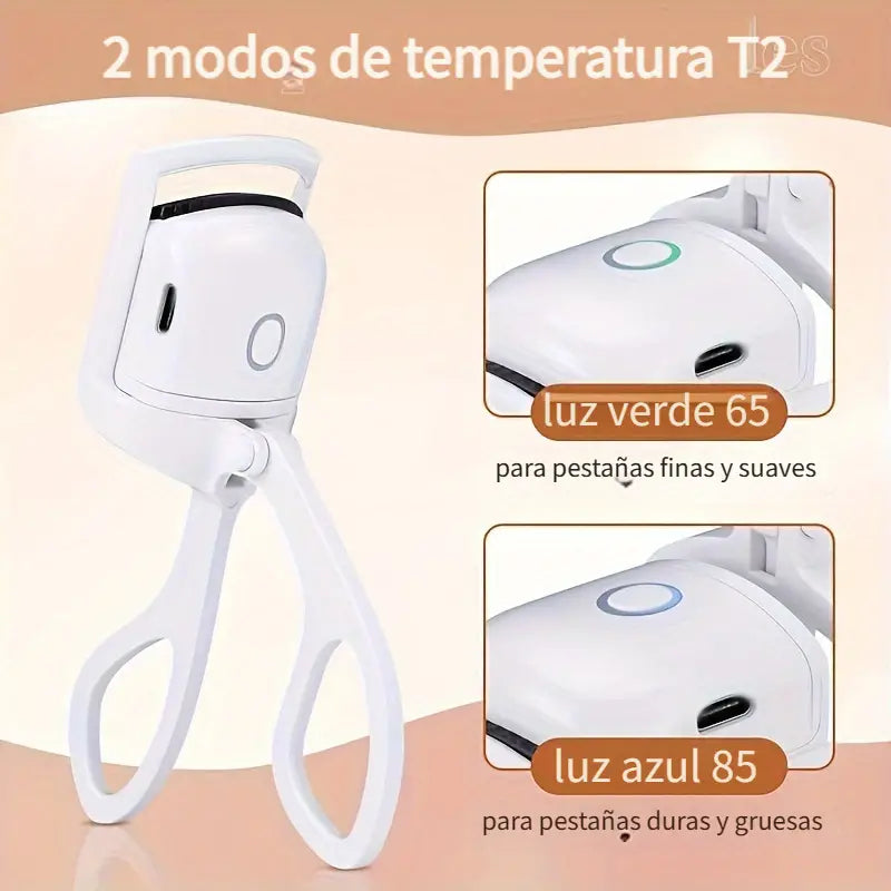 Rizador De Pestañas Recargable Con Calefacción