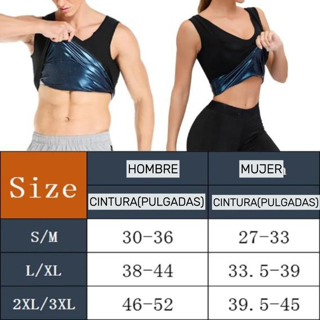 Camiseta Reductora Efecto Sauna para ÉL y para ELLA