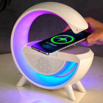 Altavoz Bluetooth G 3 en 1 + Cargador inalámbrico + Lámpara Led