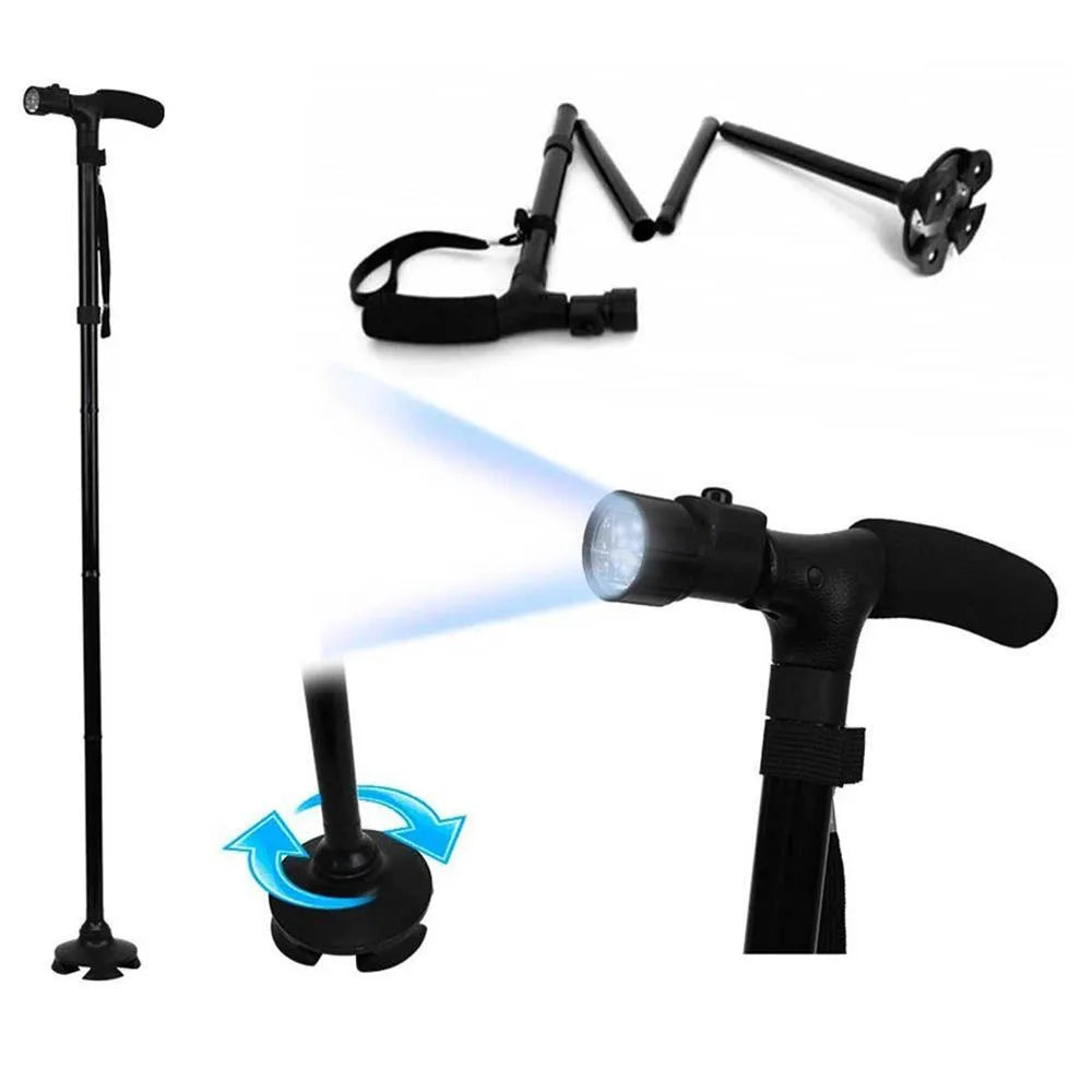 Baston Plegable con luz LED