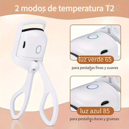 Rizador De Pestañas Recargable Con Calefacción